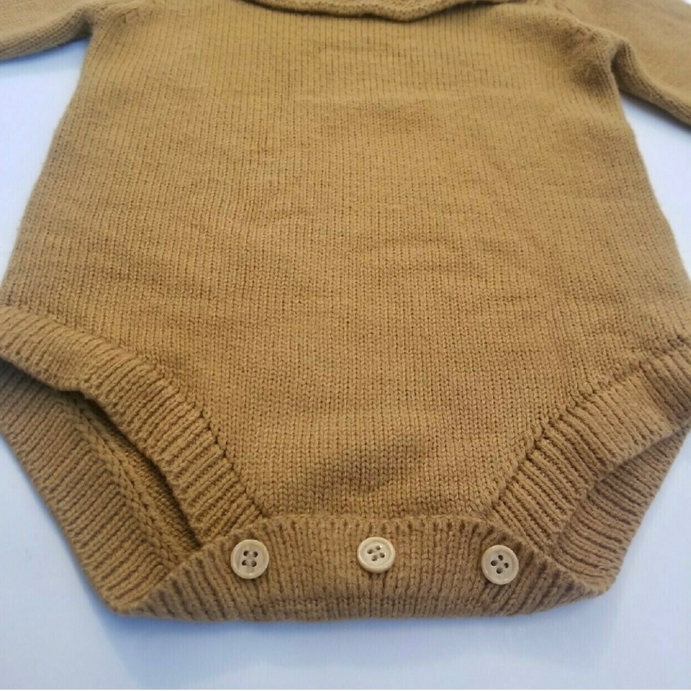 Knit Romper Ruffle Collar - Picture 5 of 5